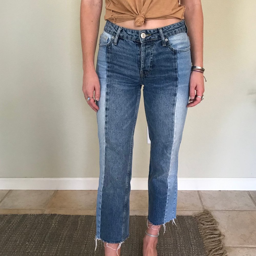 BDG Two Toned Spliced Jeans